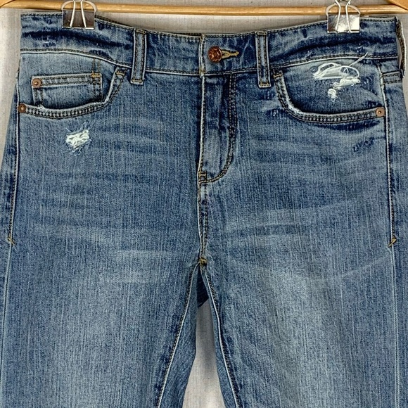 Pilcro~Anthropolgie~NWT~Womens Slim Boyfriend Medium Wash Distressed Jeans~Sz 26 - Picture 3 of 15